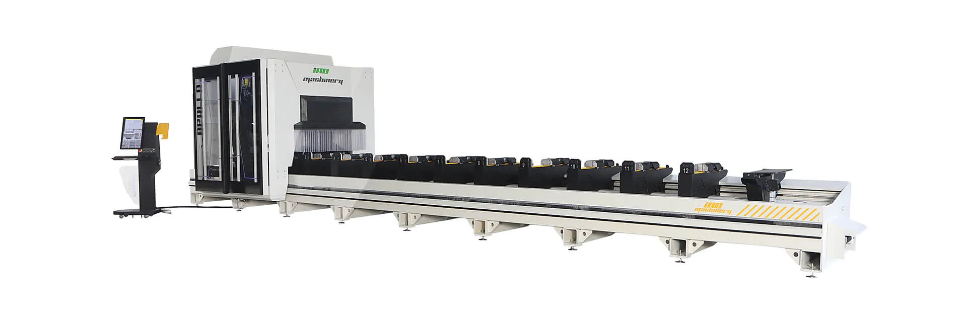 Centre de découpe et d&rsquo;usinage de profilés CNC INO Apollo à 5 axes