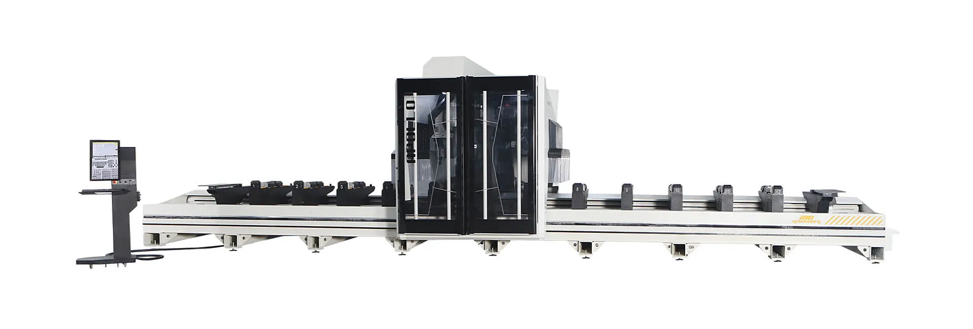 Centre de découpe et d&rsquo;usinage de profilés CNC INO Apollo à 5 axes