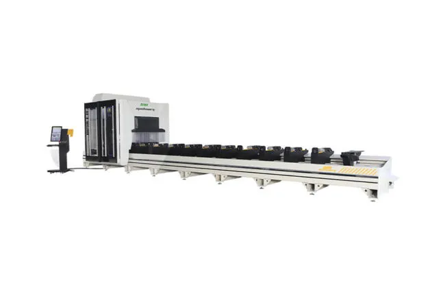 Centre de découpe et d&rsquo;usinage de profilés CNC INO Apollo à 5 axes