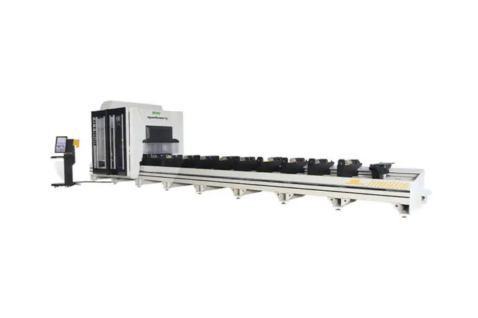 Centre de découpe et d&rsquo;usinage de profilés CNC INO Apollo à 5 axes