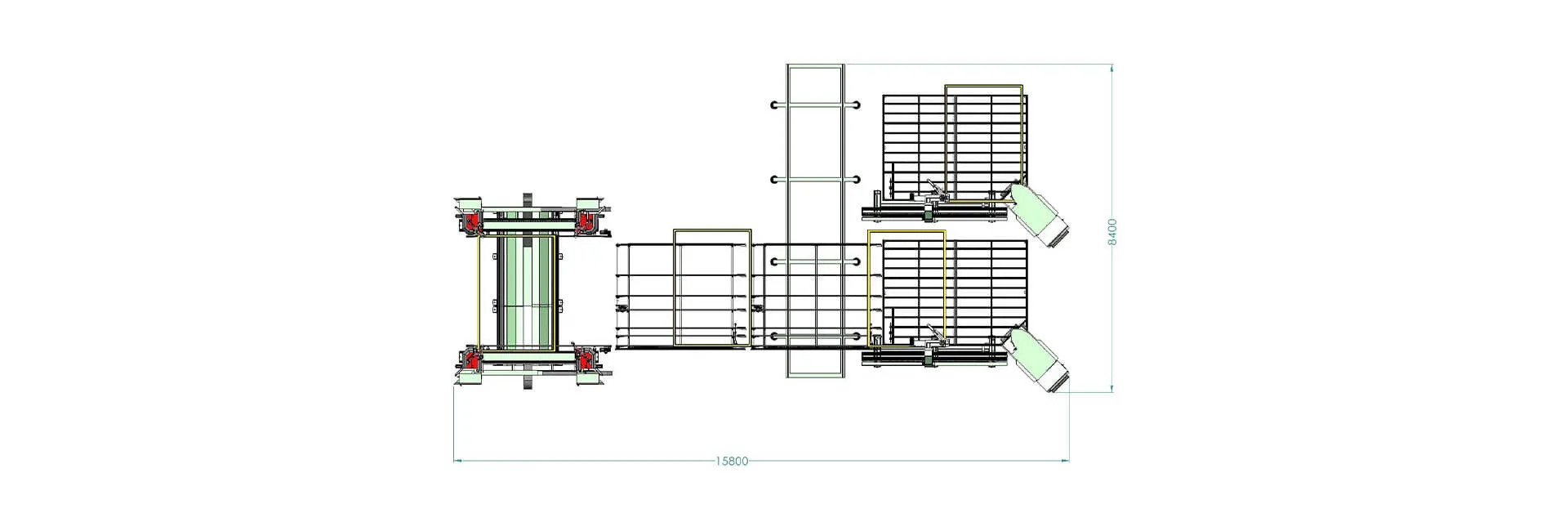 Ino MILANO – Ligne de soudage PVC à 4 têtes et de nettoyage des angles par CNC